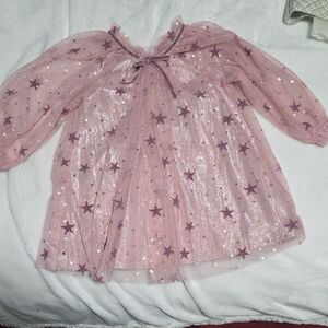 Pink Starry Sheer Dress
